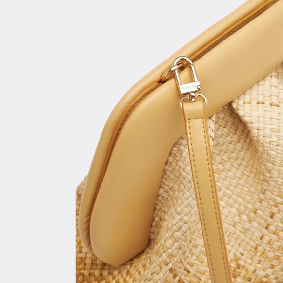 Themoire Tia Degrade Straw Crossbody Bag - Natural - Picture 2 of 10